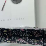 Dior Women Medium Dior Book Tote Black Embroidery with Multicolor Millefiori Unicorn Motif