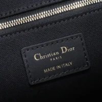 Dior Women Medium Dior Book Tote Black and White Plan de Paris Embroidery with Black Calfskin (1)