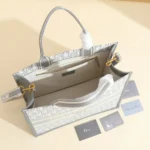 Dior Women Medium Dior Book Tote Gray Dior Oblique Embroidery and Calfskin
