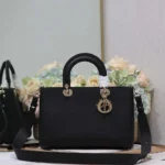 Bolso Dior Mujer Medium Lady D-Sire My ABCDior Piel Taurillon Negra