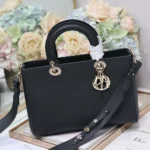 Bolso Dior Mujer Medium Lady D-Sire My ABCDior Piel Taurillon Negra
