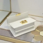 Dior Women Mini Dior Ange Bag Latte Macrocannage Calfskin M4401UNMZ – Image 5