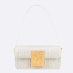 Dior Women Miss Dior Flap Bag Latte Quilted Miss Dior Allover Calfskin