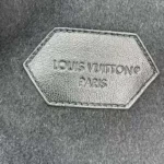 Louis Vuitton LV Women Belted Short Wrap Pea Coat-Black White 1A99KC