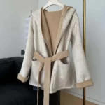 Louis Vuitton LV Women Reversible Signature Short Hooded Wrap Coat 1AC0UH