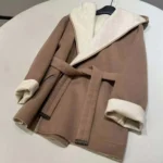 Louis Vuitton LV Women Reversible Signature Short Hooded Wrap Coat 1AFSKE - Image 3