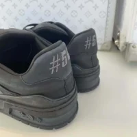 Louis Vuitton Unisex LV Trainer Distressed Sneaker-Black 1ADEQS (1)