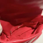 Borsa a mano Chanel da donna 19 in pelle di agnello lucida color oro, color argento e rosso rutenio