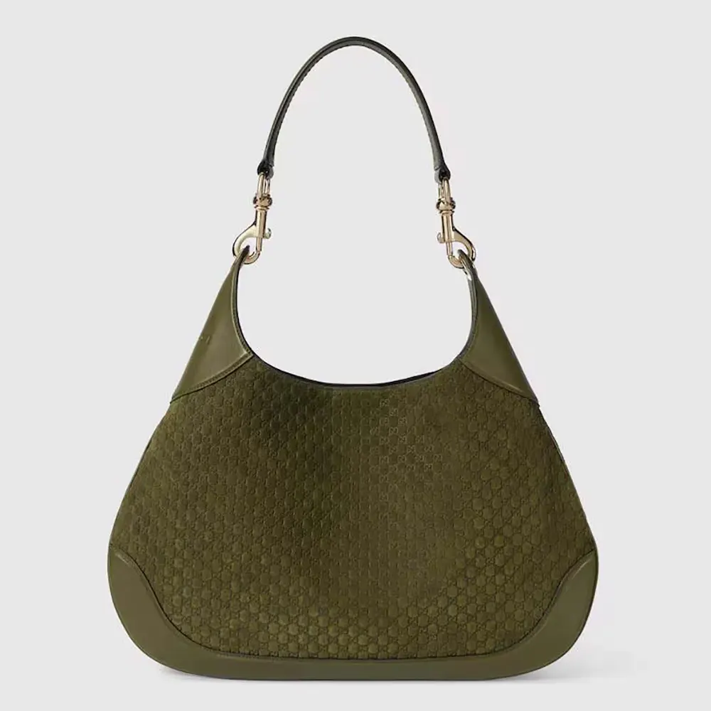 Gucci Women B Small Shoulder Bag-Dark Green 834981AAEE73027 (1) Gucci Women B Small Shoulder Bag-Dark Green 834981AAEE73027