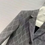 Gucci Women Broken Suits for GG Flannel Jacket-Grey