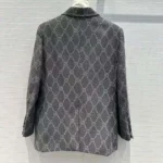 Gucci Women Broken Suits for GG Flannel Jacket-Grey