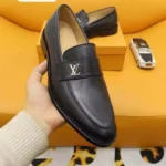 Louis Vuitton LV Men Louis Loafer Black Epi Calf Leather