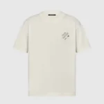 Louis Vuitton Men Signature Short-Sleeved T-Shirt-White 1AATX5