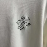 Louis Vuitton Men Signature Short-Sleeved T-Shirt-White 1AATX5