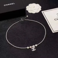 Chanel Women Long Necklace in Metal Resin Glass Pearls (1)