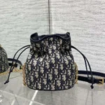 Dior Women 30 Montaigne Mini Bucket Bag with Drawstring S2374UTZQ