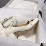Dior Women Aime Dior Pump White Patent Calfskin
