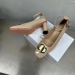Dior Damen CD Forever Dior Pumps Nude Lack-Kalbsleder