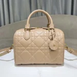 Dior Women Groove 25 Bag Biscuit Macrocannage Calfskin M1365UBOL