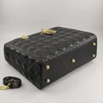 Dior Women Large Lady Dior Bag Black Cannage Lambskin M0566ONGE