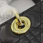 Dior Women Large Lady Dior Bag Black Cannage Lambskin M0566ONGE