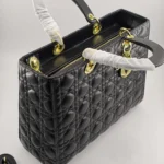 Dior Women Large Lady Dior Bag Black Cannage Lambskin M0566ONGE