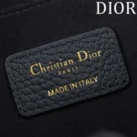 Dior Women Medium Dior Bobby Bag Black Grained Calfskin M9337USKU