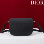 Dior Women Medium Dior Bobby Bag Black Grained Calfskin M9337USKU