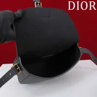 Dior Women Medium Dior Bobby Bag Black Grained Calfskin M9337USKU (1)