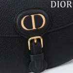 Dior Women Medium Dior Bobby Bag Black Grained Calfskin M9337USKU