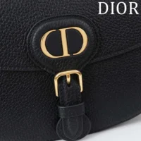 Dior Women Medium Dior Bobby Bag Black Grained Calfskin M9337USKU (1)