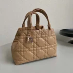 Dior Women Medium Dior Toujours Bag Medium Tan Macrocannage Calfskin