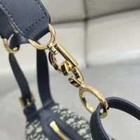 Dior Women Small D-Journey Bag Blue Dior Oblique Jacquard (1)