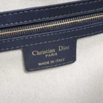 Dior Women Small D-Journey Bag Blue Dior Oblique Jacquard