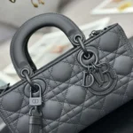 Dior Women Small Lady D-Joy Bag Ultramatte Black Cannage Calfskin
