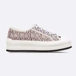 Dior Women Walk’n’Dior Platform Sneaker Embroidered Cotton-Pink