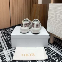 Dior Women Walk’n’Dior Platform Sneaker Embroidered Cotton-Pink (1)