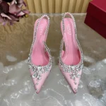 Gucci Women Pump with Crystals Light Pink Satin 812192FAD2V5741