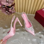 Gucci Women Pump with Crystals Light Pink Satin 812192FAD2V5741