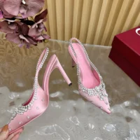 Gucci Women Pump with Crystals Light Pink Satin 812192FAD2V5741 (1)