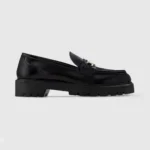 Mocasín plano Louis Vuitton LV District para mujer, negro, 1AGXI3