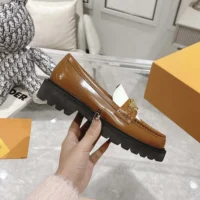 Louis Vuitton LV Women District Flat Loafer-Brown 1AGXLN (1)