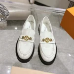 Louis Vuitton LV Women District Flat Loafer-White 1AGXIZ