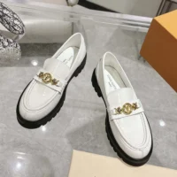 Louis Vuitton LV Women District Flat Loafer-White 1AGXIZ (1)