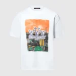 Louis Vuitton Men Embellished Graphic Cotton T-Shirt 1AHCKN