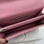 Chanel Damen Logo Handtasche Single Shoulder Kalbsleder-Pink