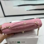 Chanel Damen Logo Handtasche Single Shoulder Kalbsleder-Pink