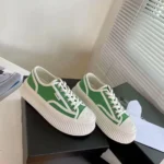 Baskets Chanel à semelles épaisses pour femme - Vert
