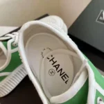 Baskets Chanel à semelles épaisses pour femme - Vert