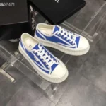 Zapatillas Chanel de suela gruesa para mujer - Azul marino